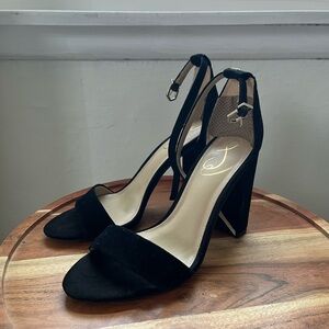 Sam Edelman Black Ankle Strap Heels